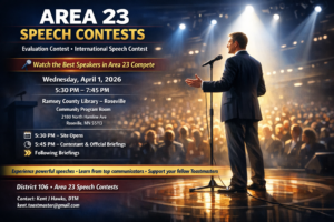 Area C23 Evaluations and International Speech Contest @ Ramsey County Library Roseville